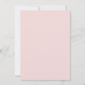 Invitation Baby shower de la fille (Dos)