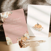 Invitation Baby shower de la fille de l'automne | Pink A Litt