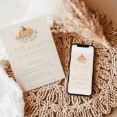 Invitation Baby shower de la fille de l'automne | Pink A Litt