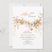 Invitation Baby shower de la fleur sauvage Whimsica Beige Ear (Devant)