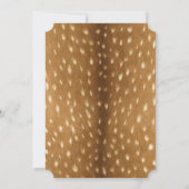 Invitation Baby shower de la fourrure et des fourrures de che (Dos)