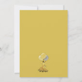 Invitation Baby shower de la Girafe Jaune de maman (Dos)