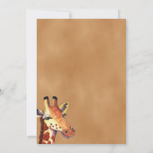 Invitation Baby shower de la Giraffe Cute (Dos)