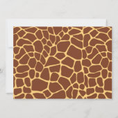 Invitation Baby shower de la Giraffe Cute (Dos)
