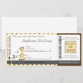 Invitation Baby shower de la Giraffe Doodle Snicke (Devant / Derrière)