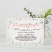 Invitation Baby shower de la Journée Valentines - Fille / Gen (Debout devant)