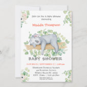 Invitation Baby shower de la Jungle de Koala (Devant)