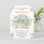 Invitation Baby shower de la Jungle de Koala (Debout devant)