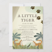 Invitation Baby shower de la jungle de Little Tiger par mail (Devant)