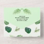 Invitation Baby shower de la jungle tropicale (Verso)