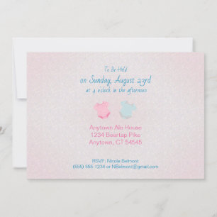 Invitation Baby shower de la ligne de vêtements