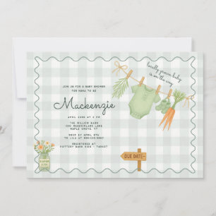 Invitation Baby shower de la ligne de vêtements du marché agr
