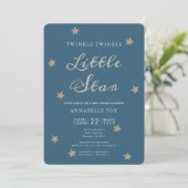 Invitation Baby shower de la Little Star (Debout devant)