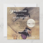 Invitation Baby shower de la lune de vache (Dos)