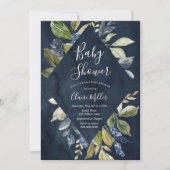 Invitation Baby shower de la Marine Botanique (Devant)