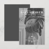 Invitation Baby shower de la mère à être (Devant / Derrière)