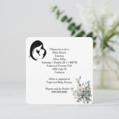 Invitation Baby shower de la mère et de l'enfant (Debout devant)