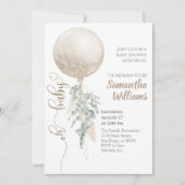 Invitation Baby shower de la Pampas de ballons de bambou de s (Devant)