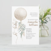 Invitation Baby shower de la Pampas de ballons de bambou de s (Debout devant)