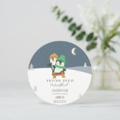 Invitation Baby shower de la parentalité (Debout devant)