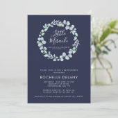 Invitation Baby shower de la petite couronne botanique Miracl (Debout devant)