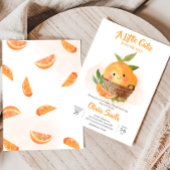 Invitation Baby shower de la Petite Cutie Orange Citrus