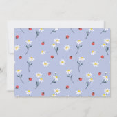 Invitation Baby shower de la petite dame - Lavenda (Dos)