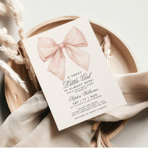 Invitation Baby shower de la petite fille de la mâ