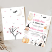 Invitation Baby shower de la petite fille Halloween Boo