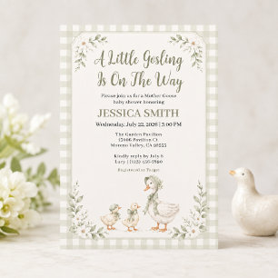Invitation Baby Shower de la Petite Oie de Mère l'Oie