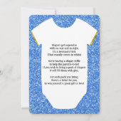 Invitation Baby shower de la petite Parties scinti (Dos)