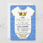 Invitation Baby shower de la petite Parties scinti (Devant)