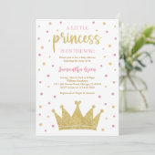 Invitation Baby shower de la petite princesse (Debout devant)