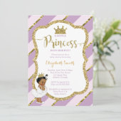 Invitation Baby shower de la petite princesse, Fau (Debout devant)