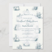 Invitation Baby shower de la petite souris Storybook (Devant)