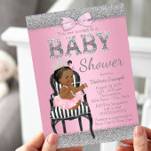 Invitation Baby shower de la princesse africaine a
