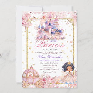 Invitation Baby shower de la princesse africaine américaine G