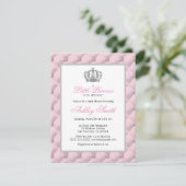 Invitation Baby shower de la princesse de la Couro (Debout devant)