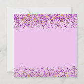 Invitation Baby shower de la princesse d'or Lilac (Dos)
