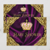 Invitation Baby Shower de la Princesse Royale (Devant / Derrière)