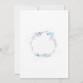 Invitation Baby shower de la révélation de genre Rose Floral  (Dos)