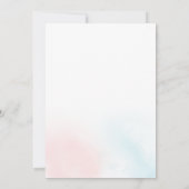 Invitation Baby shower de la révélation du genre Noël Invitat (Dos)