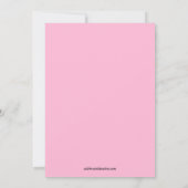 Invitation Baby shower de la robe de bébé Girl (Dos)