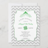 Invitation Baby shower de la Saint Patrick (Devant)