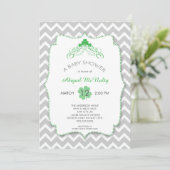Invitation Baby shower de la Saint Patrick (Debout devant)