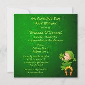 Invitation Baby shower de la Saint-Patrick (Dos)