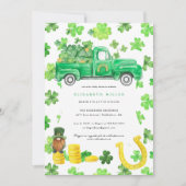 Invitation Baby shower de la Saint Patrick (Devant)
