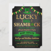 Invitation Baby shower de la Saint-Patrick du Petit Shamrock (Devant)
