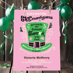 Invitation Baby shower de la Saint Patrick Shenanigans