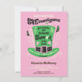 Invitation Baby shower de la Saint Patrick Shenanigans (Devant)